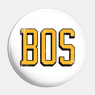 BOSton retro - White/Gold Pin