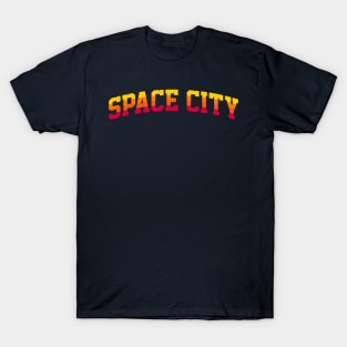 Vintage Houston Baseball Space City Skyline Retro Cityscape T-Shirt