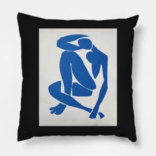 Blue nude, Henri Matisse abstract art Pillow