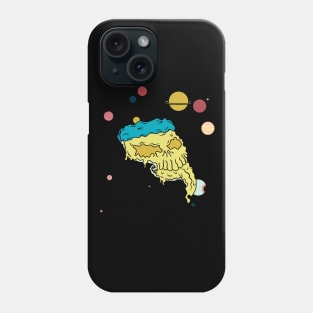 Planet Pizza Face Phone Case