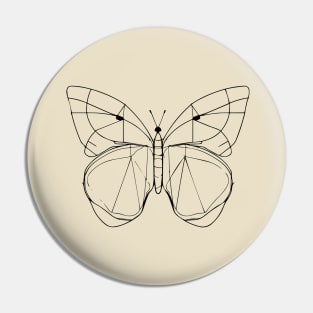 Butterfly Line Art Pin