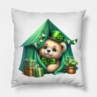 St Patricks Day Teddy Bear Pillow