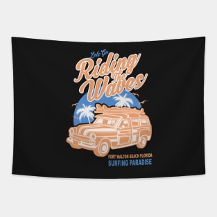 Fort Walton Beach Florida Surfing Paradise Tapestry