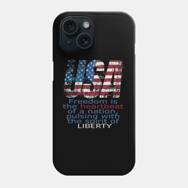 July 4th Phone Case by TeeText