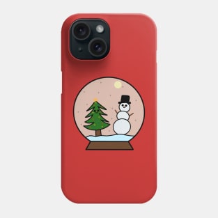 Snowman and Christmas Tree Phone Case