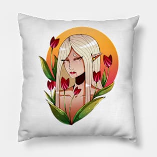 Blood Tulip Pillow