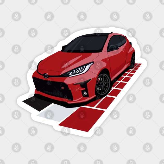 GR Yaris Magnet by AutomotiveArt