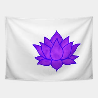 Pink water color lotus flower Tapestry