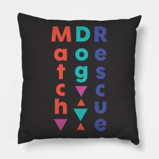 MatchDog Rescue Vertical Type Design Pillow