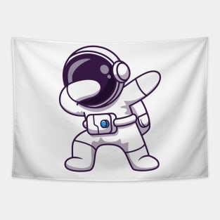 Cute Astronaut Dabbing Tapestry