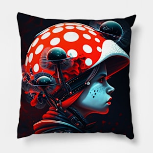 Mushroom girl 25 Pillow