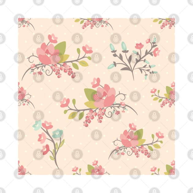 Beauty seamless floral pattern by AnaMOMarques