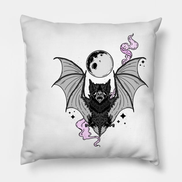 Gothic Bat Pillow by Possessedprints