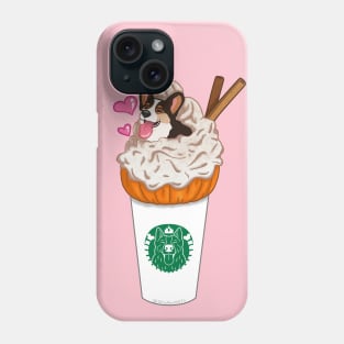 Pumpkin Spice Tri-Color Corgi Latte Phone Case