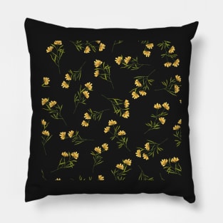 Yellow flower garden Pillow