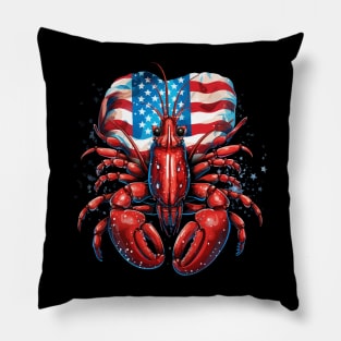 Patriotic Lobster Pillow