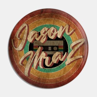 Jason Mraz Vintage Circle Art Pin