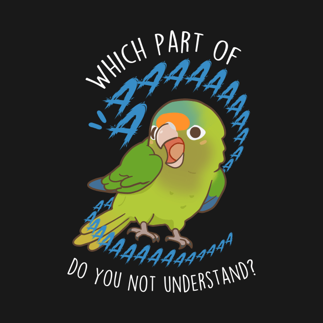 Half-Moon Conure Parrot Scream Aaa by Psitta