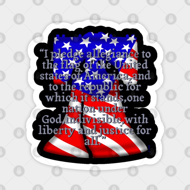 The pledge of allegiance Magnet by Chillateez 