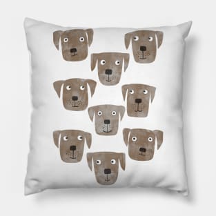 Chocolate Labrador Retriever Dogs Pillow