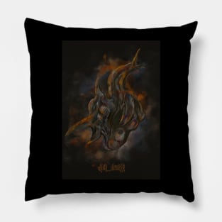 absurd dark art figure Pillow