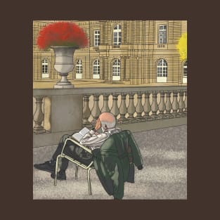 Old man reading a book T-Shirt