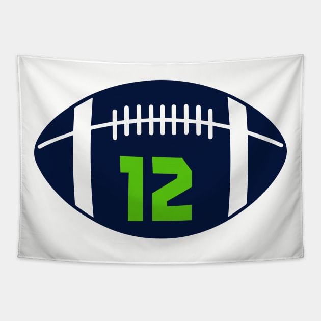 12 SEAHAWKS | FOOTBALL | SEATTLE Tapestry by theDK9