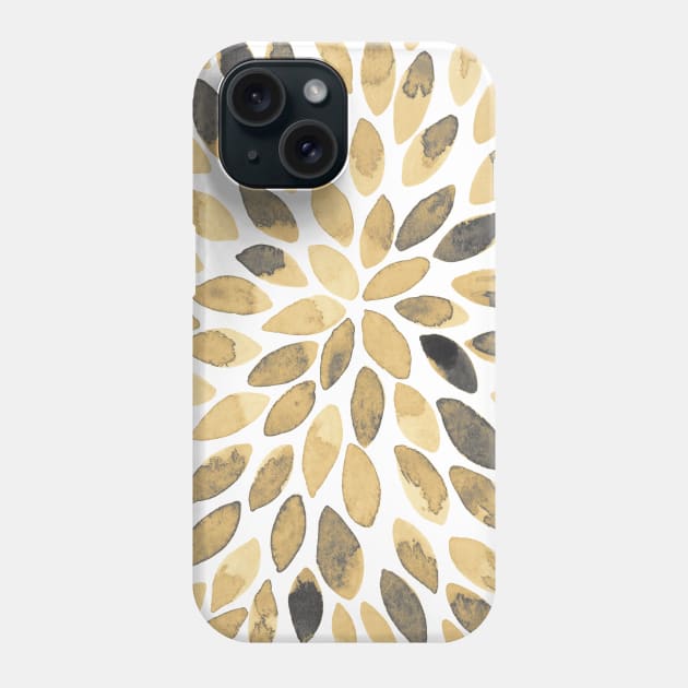 Watercolor brush strokes - neutral Phone Case by wackapacka