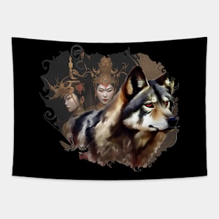 spirit wolf Tapestry