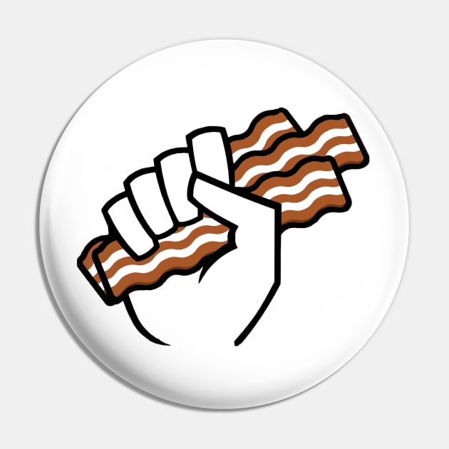 In Bacon We Trust Pin by RoguesAndRiffs