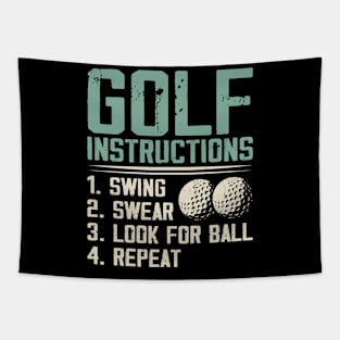 Golf Instructions  T Shirt For Women Men Tapestry