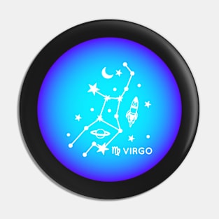 Virgo Zodiac Sign Aura Pin