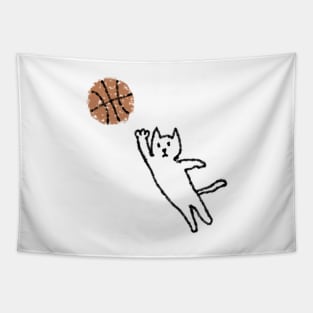 cat, I CAN DUNK Tapestry