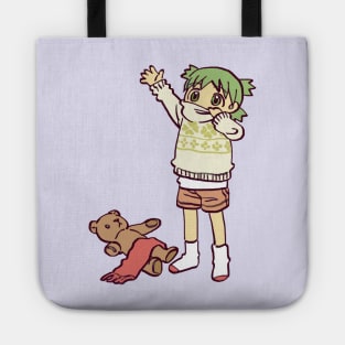 sweater weather yotsuba with scarf and teddy bear Tote