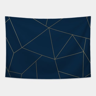 Golden Crystal Web Pattern Tapestry