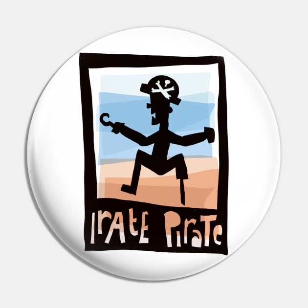 Irate pirate Pin by Jonesyinc