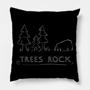 Trees Rock Pillow