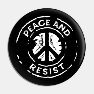 Peace and Resist - 2018 Midterm Elections Pin