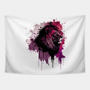 Cosmic Tie Dye Lion Drip Tapestry