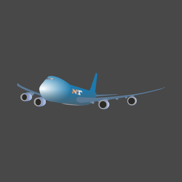 Blue Vector Plane by NorseTech