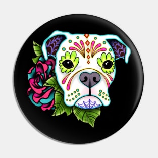 Buldog & Flower Pin