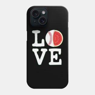 Love Baseball Watermelon Phone Case