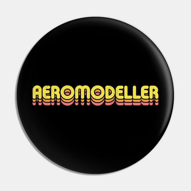 Retro Aeromodeller Pin by rojakdesigns