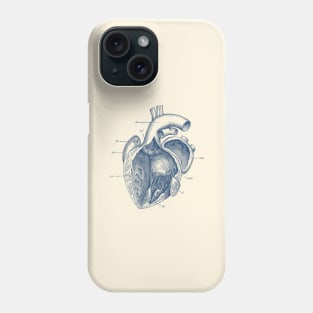 Internal Human Heart Diagram - Anatomy Poster Phone Case