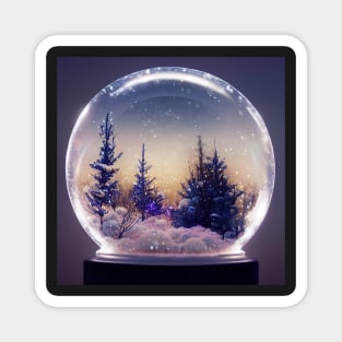 Forest Dreamscape Snowglobe Magnet