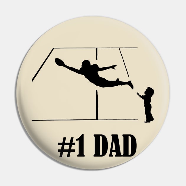 #1 Football Dad Pin by blackcheetah