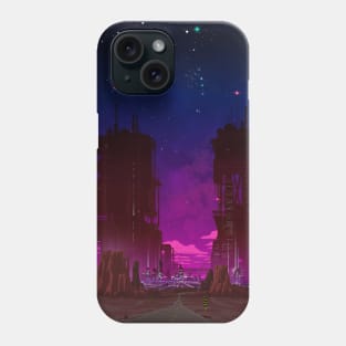 Cyberpunk City Towers - Monument Valley 2 Phone Case