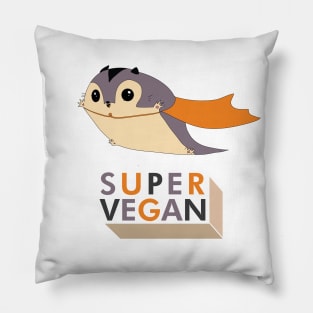 Super Vegan Cute Superhero Animal Pillow