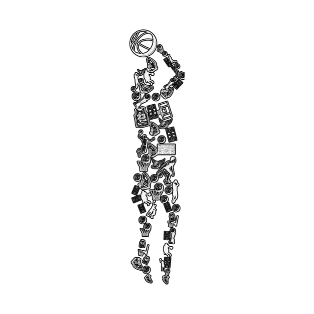 Abstract Basketball Robot by mieeewoArt