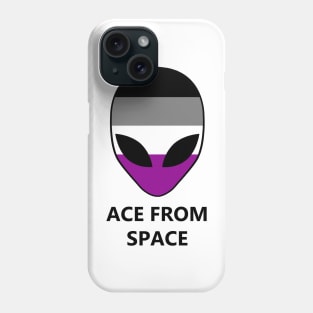 Ace From Space Asexuality Pride Alien Phone Case